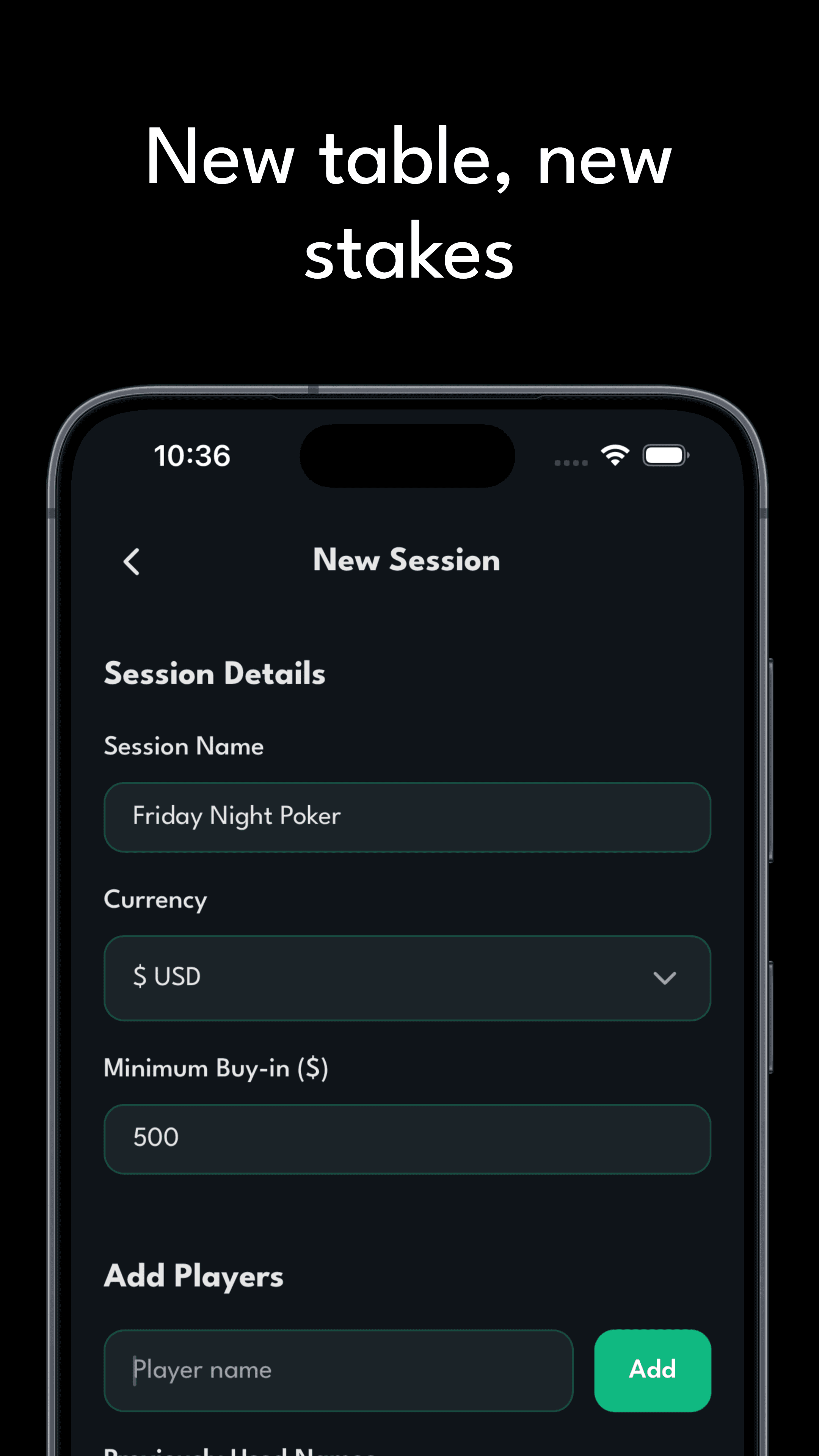 New table, new stakes