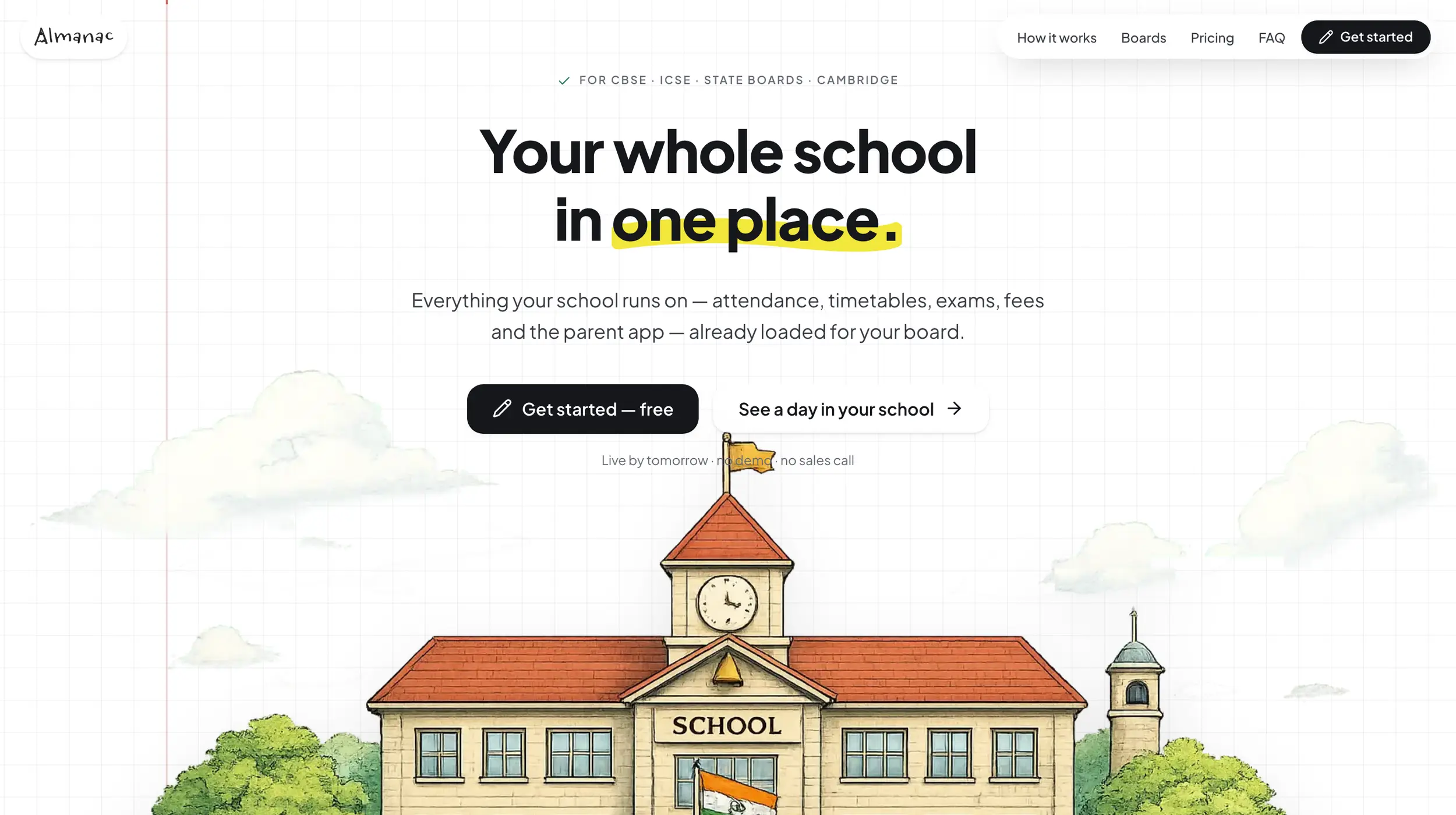 Almanac, the school platform we built into CampX's product